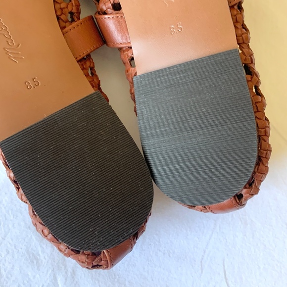 Madewell Remy Leather Woven Mary Jane Flats Dusty Redwood US8.5 NEW - Picture 12 of 12